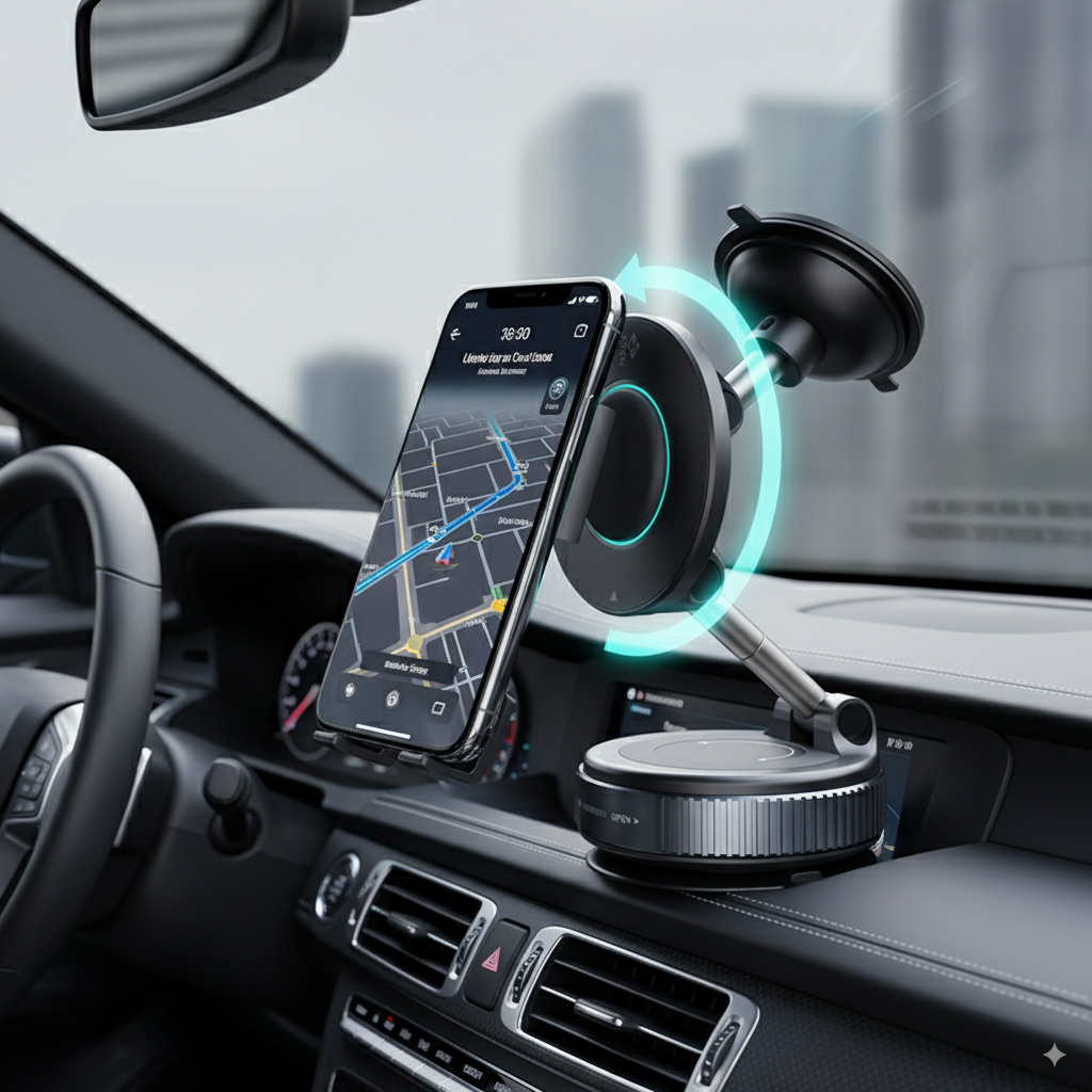 Magnetiq 360° mágneses autós telefontartó – univerzális, forgatható és stabil tartás